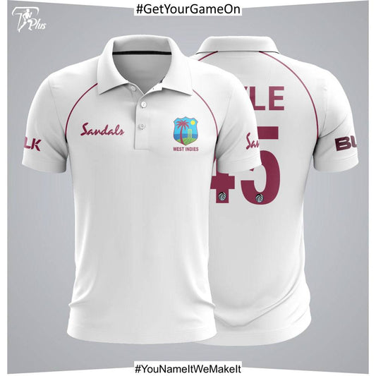 Customizable West Indies Test Kit Shirt