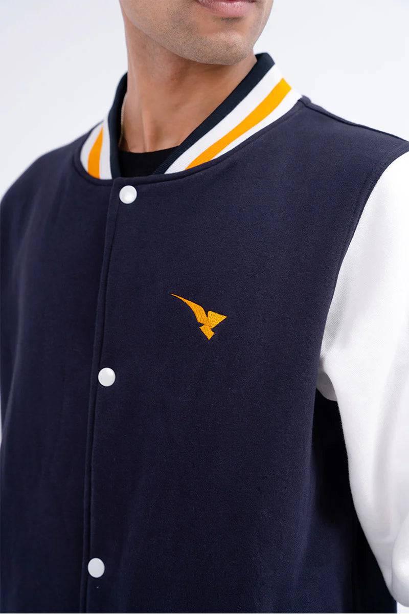 Blue Men's Varsity Zipper