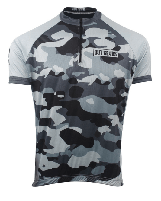 Camouflage Cycling Jersey Half Sleeves - Valetica Sports