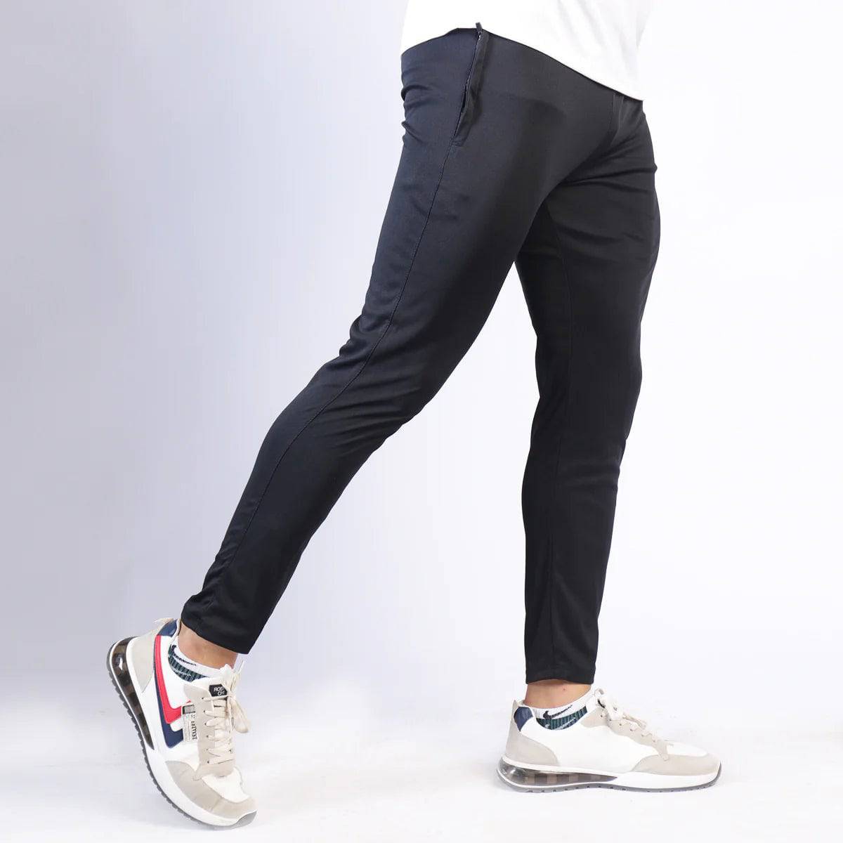 Control Dryfit Black Trouser - Valetica Sports