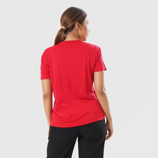 Crimson Chic Half Sleeve Shirt - Valetica Sports