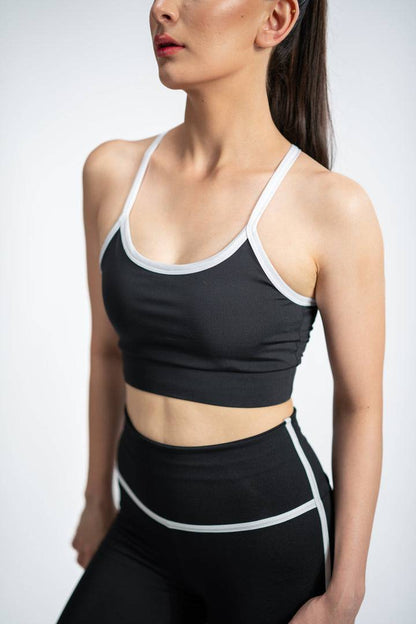 Cross Black Sports Bra