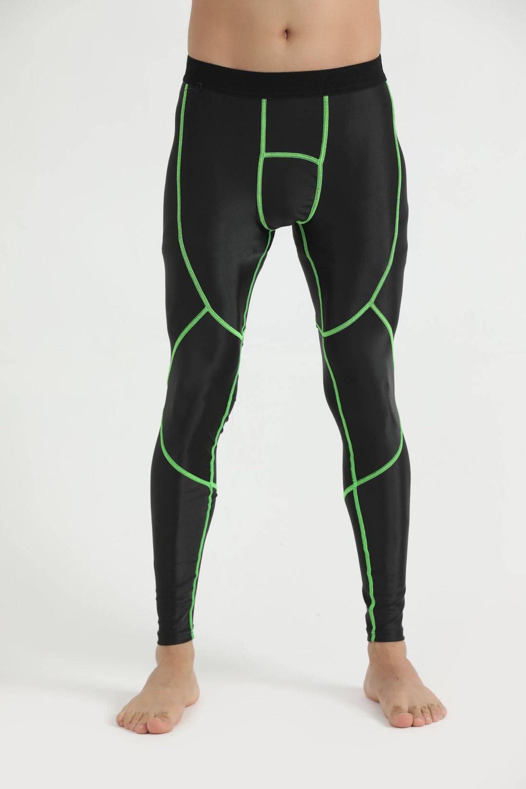 Cross Compression Leggings Green - Valetica Sports