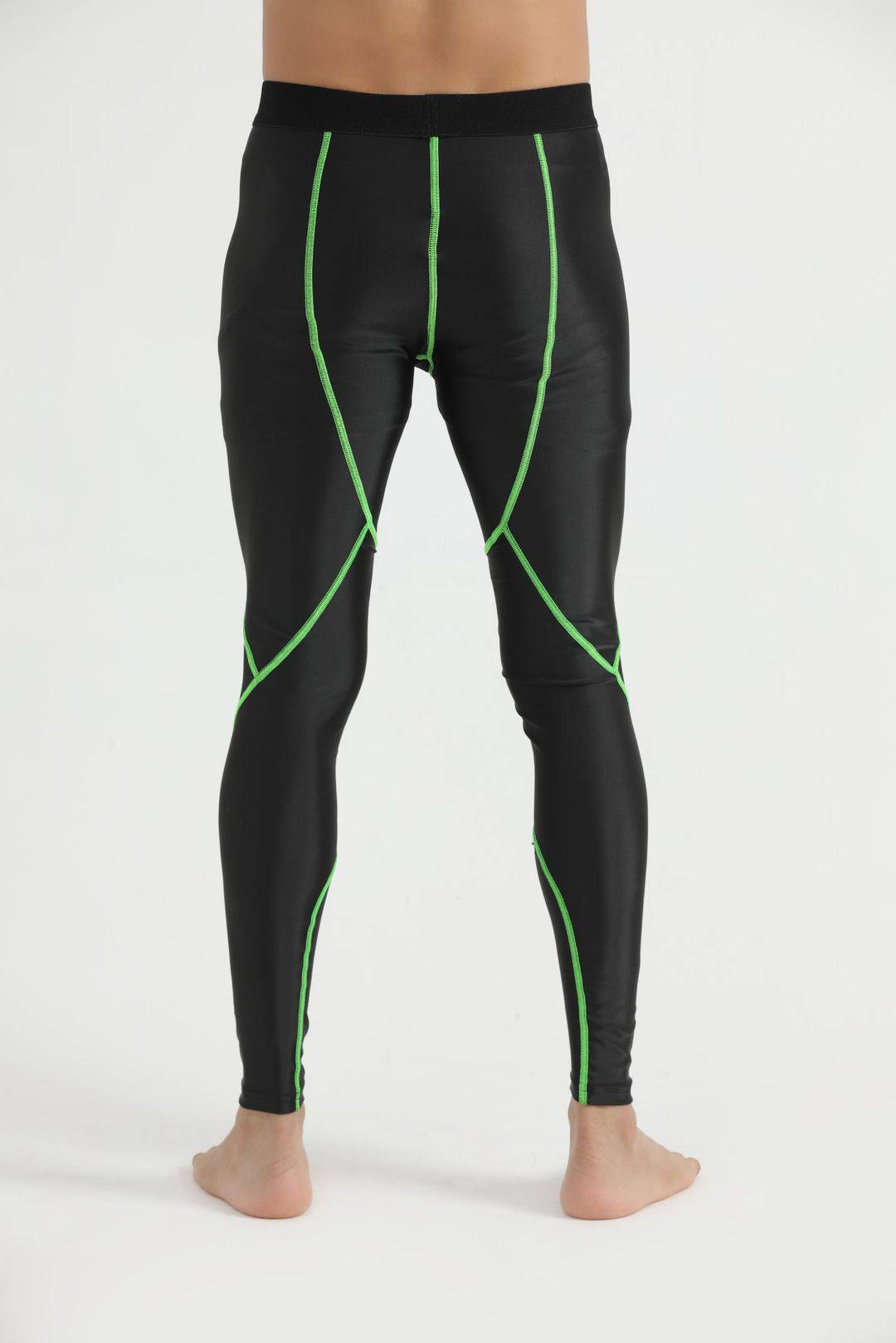 Cross Compression Leggings Green - Valetica Sports