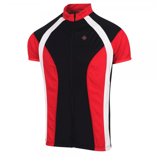 Deko Men Air X1 Cycling Jersey - Black & Red - Valetica Sports