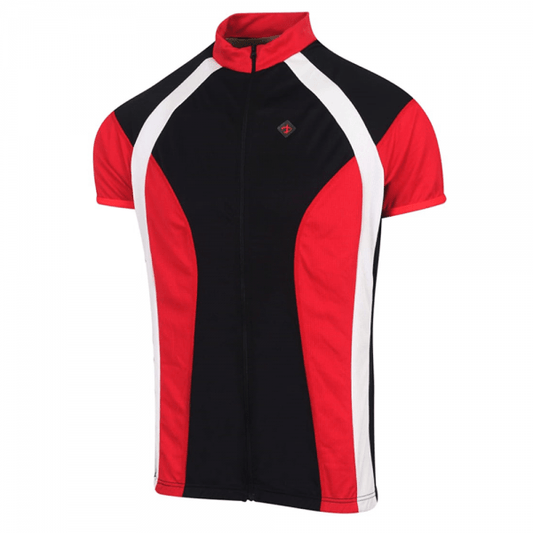 Deko Men Air X1 Cycling Jersey - Black & Red - Valetica Sports