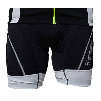 Deko Men Classic Gel Padded Cycling Shorts - Black & White - Valetica Sports