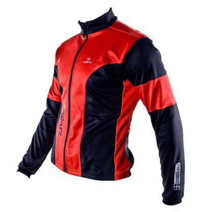 Deko Men Winter Cycling Jacket - Black & Red - Valetica Sports