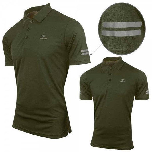 Deko Sports Performance Polo Shirt - Olive Green - Valetica Sports