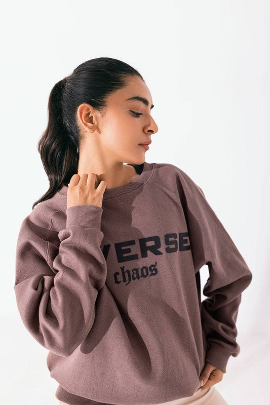 Diverse Oversize Sweatshirt Brown