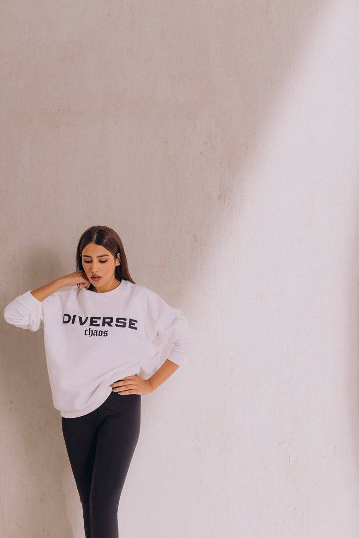 Diverse Oversize Sweatshirt White