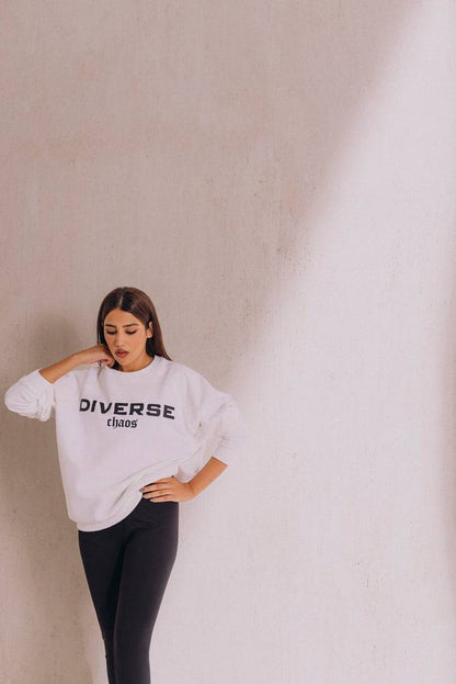 Diverse Oversize Sweatshirt White