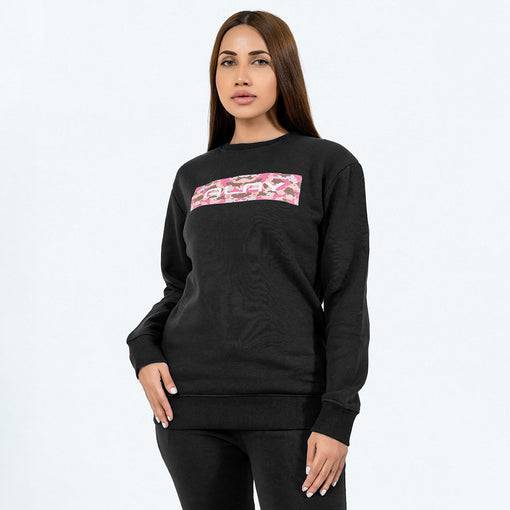 Essential Sweatshirt Camo (Black) - Valetica Sports