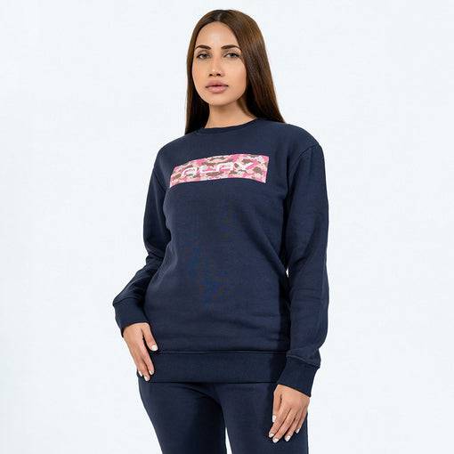 Essential Sweatshirt Camo (Navy) - Valetica Sports