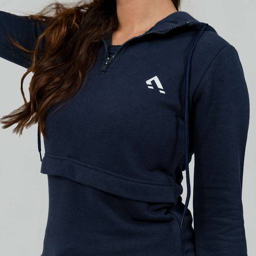 Flex Terry Hoodie - Navy - Valetica Sports