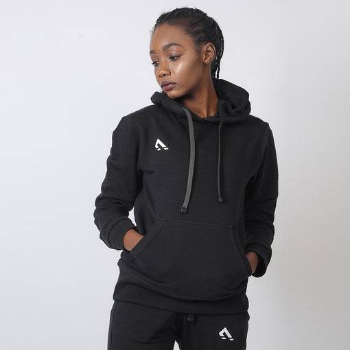 French Terry Hoodie (Black) - Valetica Sports