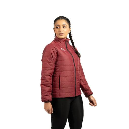 Full Sleeves Puffer Jacket (Maroon) - Valetica Sports