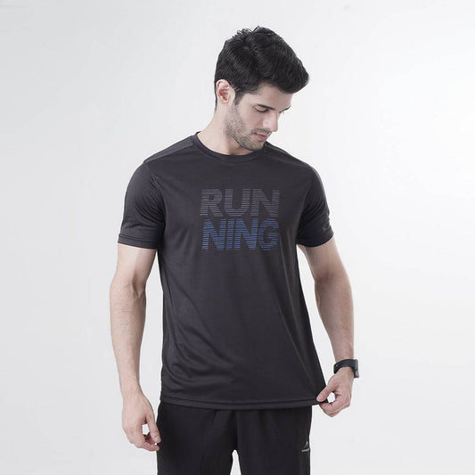 Gym T Shirt Men Interlock – Black - Valetica Sports