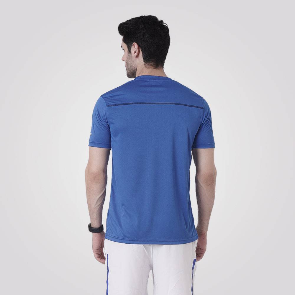 Gym T Shirt Men Interlock – Blue - Valetica Sports