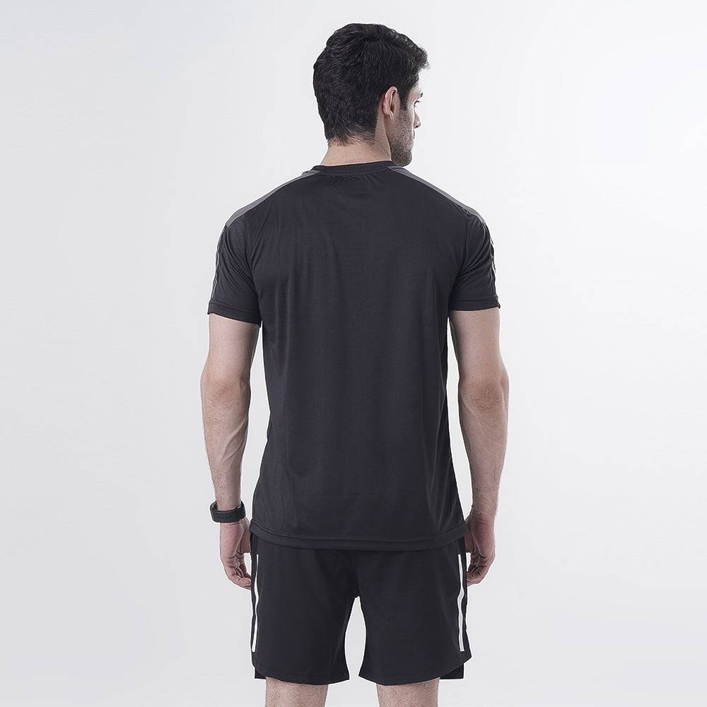 Gym T Shirt Mens Interlock – Black - Valetica Sports