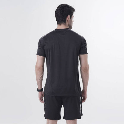 Gym T Shirt Mens Interlock – Black - Valetica Sports