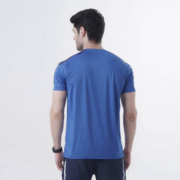 Gym T Shirt Mens Interlock – Blue - Valetica Sports