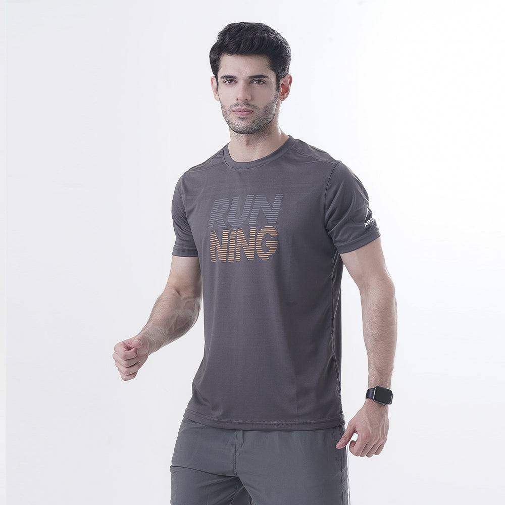 Gym T Shirt Mens Interlock – Dark Gray - Valetica Sports
