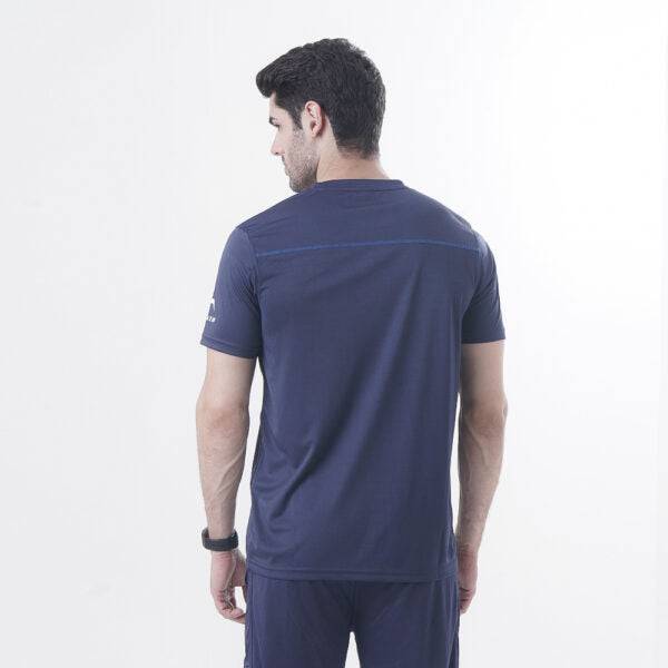 Gym T Shirt Mens Interlock  – Navy - Valetica Sports