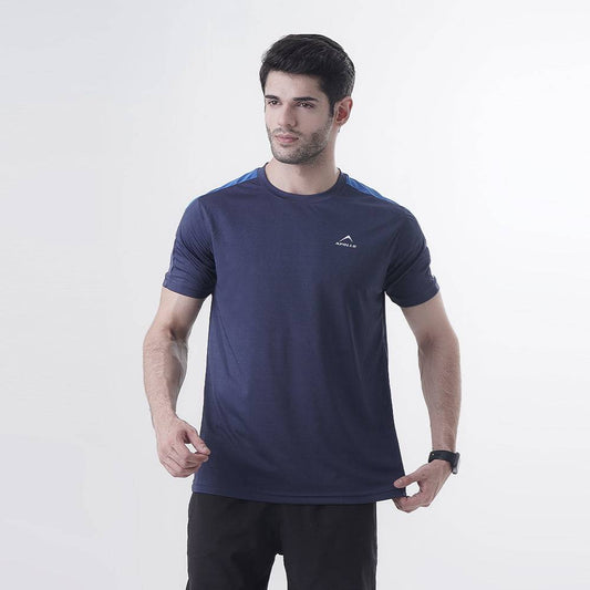 Gym T Shirt Mens Interlock – Navy - Valetica Sports
