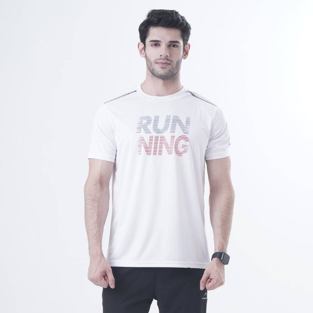 Gym T Shirt Mens Interlock – White - Valetica Sports