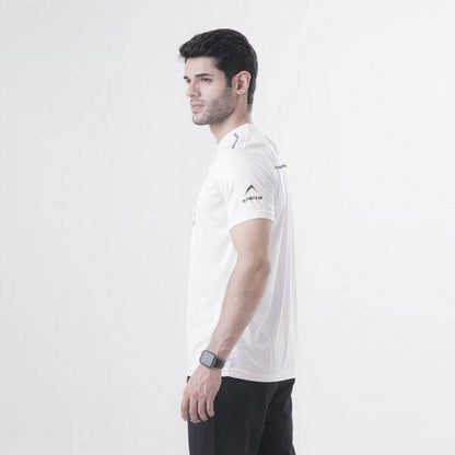 Gym T Shirt Mens Interlock – White - Valetica Sports