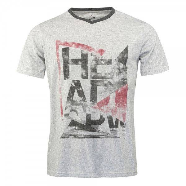 Head Alcott V-Shirt M - Grey Melange - Valetica Sports