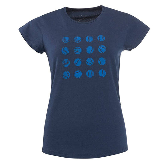 Head Antonia T Shirt W - Dark Blue - Valetica Sports