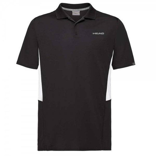 Head Club Tech Polo Shirt-Black - Valetica Sports