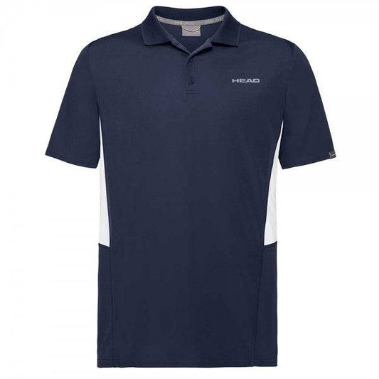 Head Club Tech Polo Shirt-Dark Blue - Valetica Sports