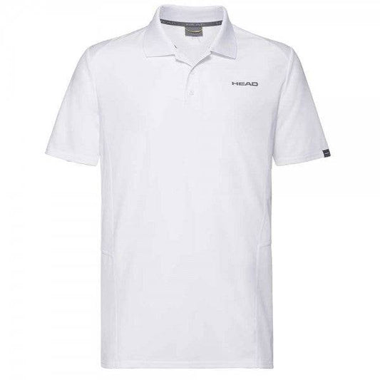 Head Club Tech Polo Shirt-White - Valetica Sports