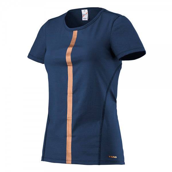 Head Performance T-Shirt-Navy - Valetica Sports