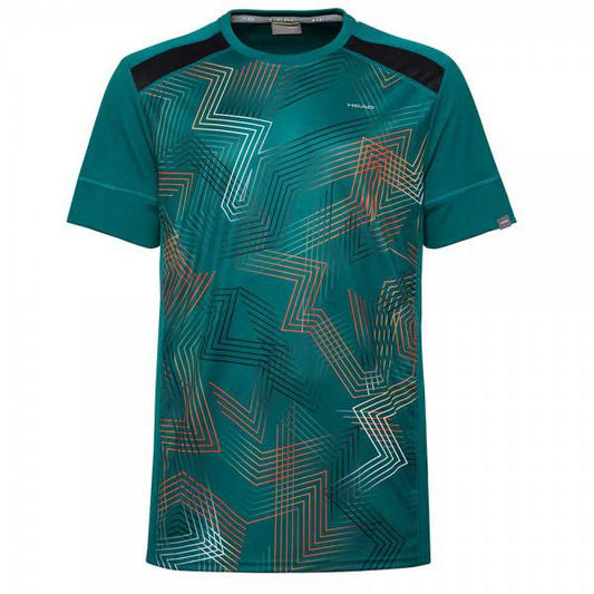 Head Racquet T-Shirt-Fantasy Green - Valetica Sports
