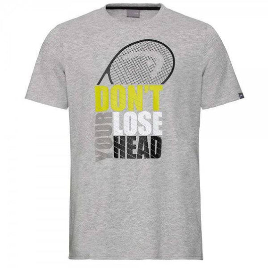 Head Return T-Shirt-Grey Melange - Valetica Sports
