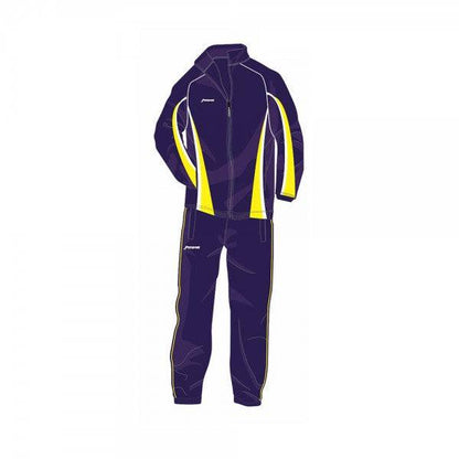 Men's Tracksuit Newcastle Navy & Yellow White Trim with Navy Trouser - Valetica Sports