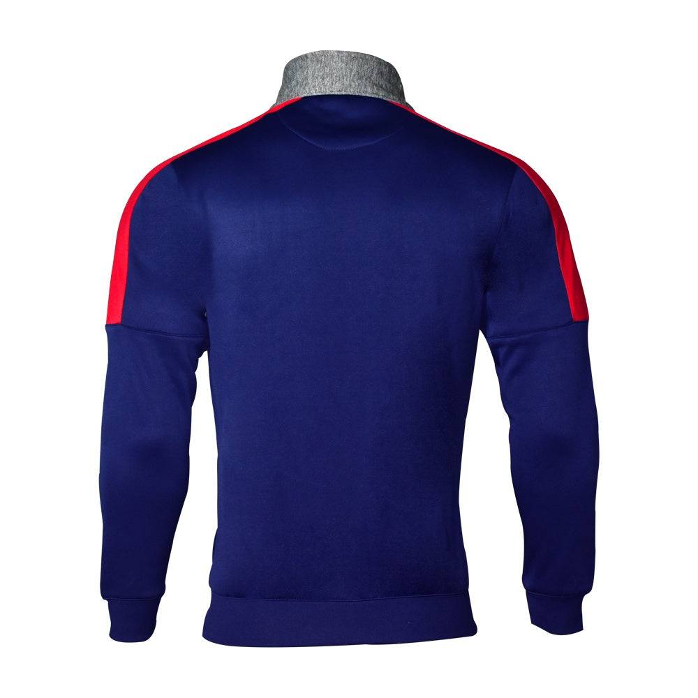 Mens Polyester Fleece Upper Jacket Winter – Navy Blue - Valetica Sports