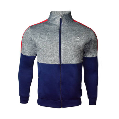 Mens Polyester Fleece Upper Jacket Winter – Navy Blue - Valetica Sports