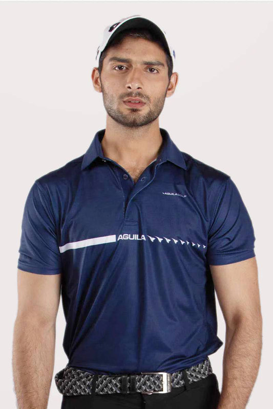 Moderno On Course Couture Golf Polo Shirt - Royal Blue