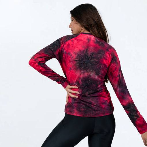 Muse Tie-Dye Sweatshirt - Red - Valetica Sports