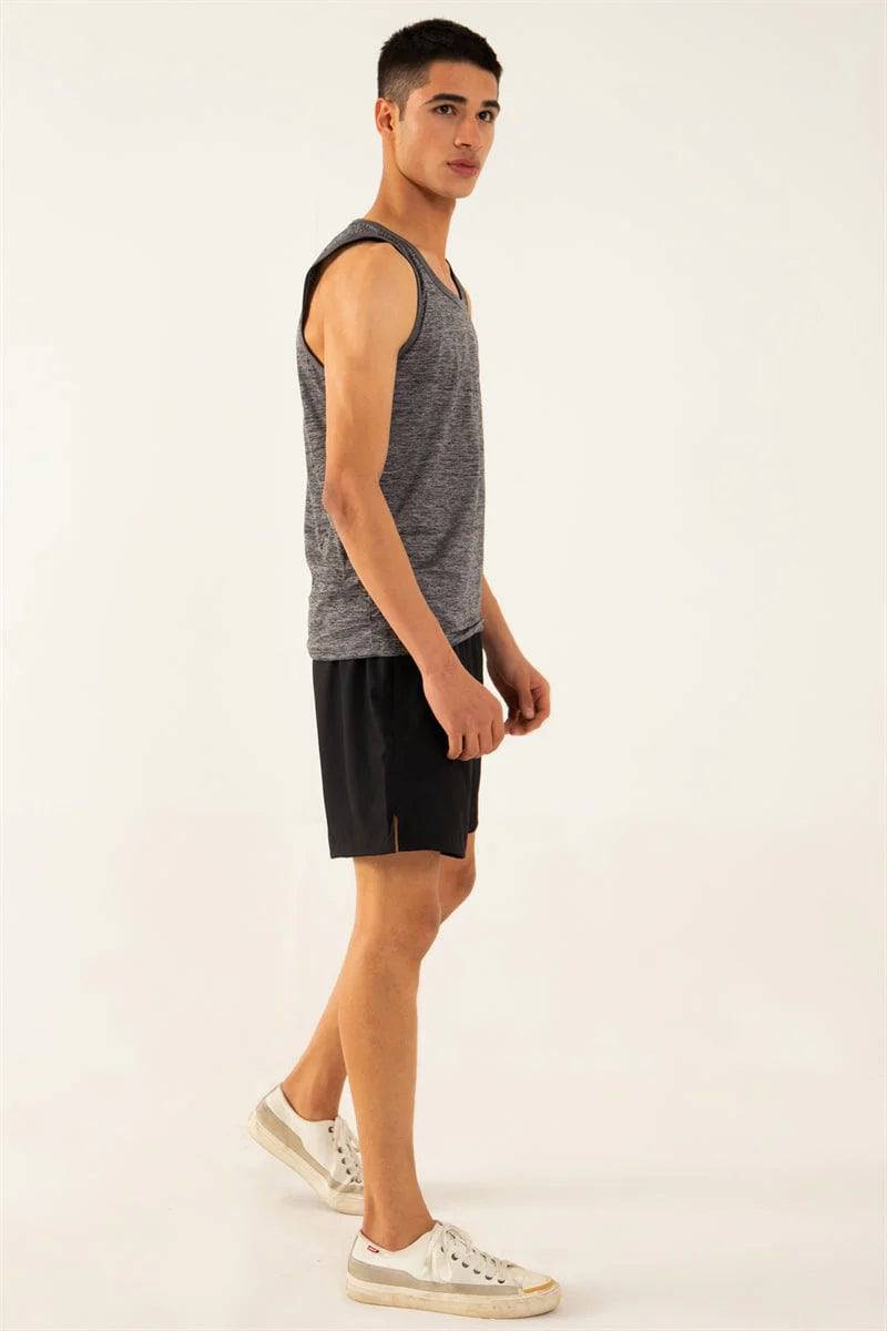 Nylon Grey Men's Singlet