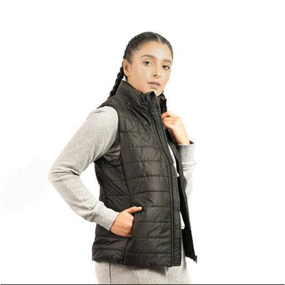 Prestige Puffer Vest (Black) - Valetica Sports