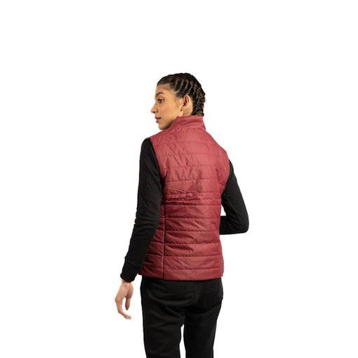 Puffer Jacket Vest (Maroon) - Valetica Sports