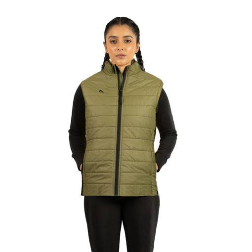 Puffer Jacket Vest (Olive) - Valetica Sports