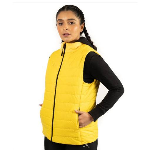 Puffer Jacket Vest (Yellow) - Valetica Sports
