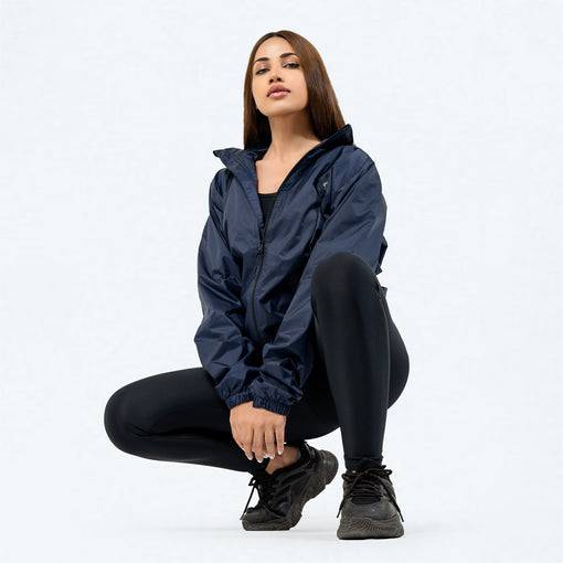 Revolve Windbreaker - Navy - Valetica Sports